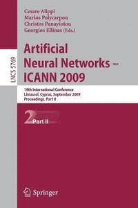 bokomslag Artificial Neural Networks  ICANN 2009