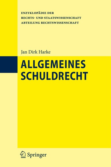 Jan Dirk Harke - Allgemeines Schuldrecht, Inbunden