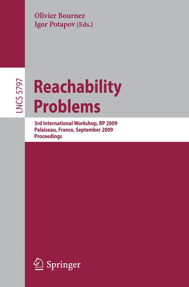 Olivier Bournez, Igor Potapov - Reachability Problems, Häftad