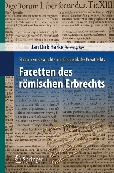 Jan Dirk Harke - Facetten des römischen Erbrechts, Häftad