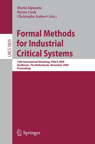 María Alpuente, Byron Cook, Christophe Joubert - Formal Methods for Industrial Critical Systems, Häftad