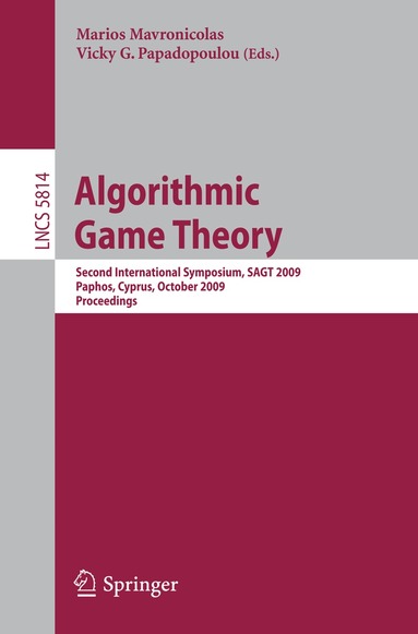 Marios Mavronicolas, Maria Papadoupoulou - Algorithmic Game Theory, Häftad