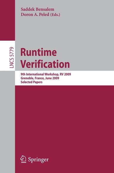 Saddek Bensalem, Doron A. Peled - Runtime Verification, Häftad