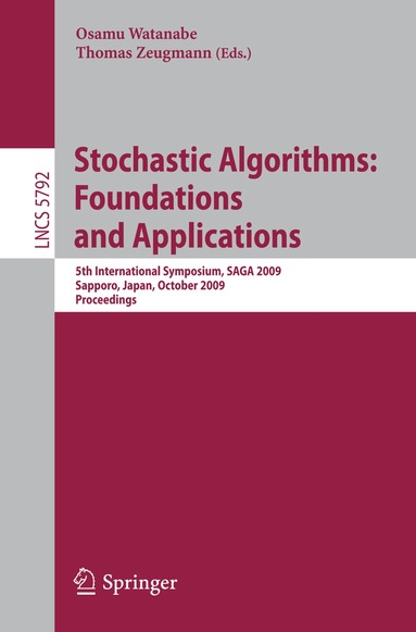 Osamu Watanabe, Thomas Zeugmann - Stochastic Algorithms: Foundations and Applications, Häftad