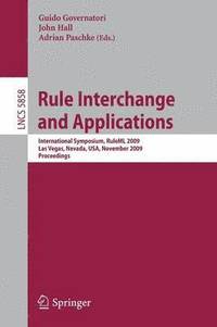 bokomslag Rule Interchange and Applications
