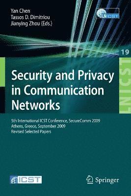 bokomslag Security and Privacy in Communication Networks