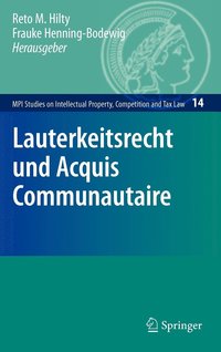 bokomslag Lauterkeitsrecht und Acquis Communautaire
