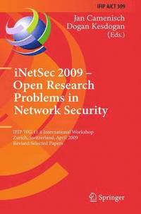 bokomslag iNetSec 2009 - Open Research Problems in Network Security