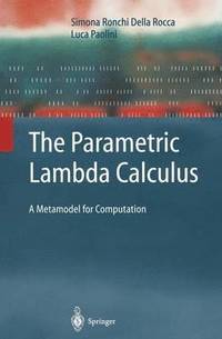 bokomslag The Parametric Lambda Calculus