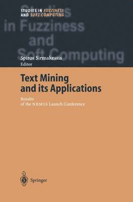 bokomslag Text Mining and its Applications