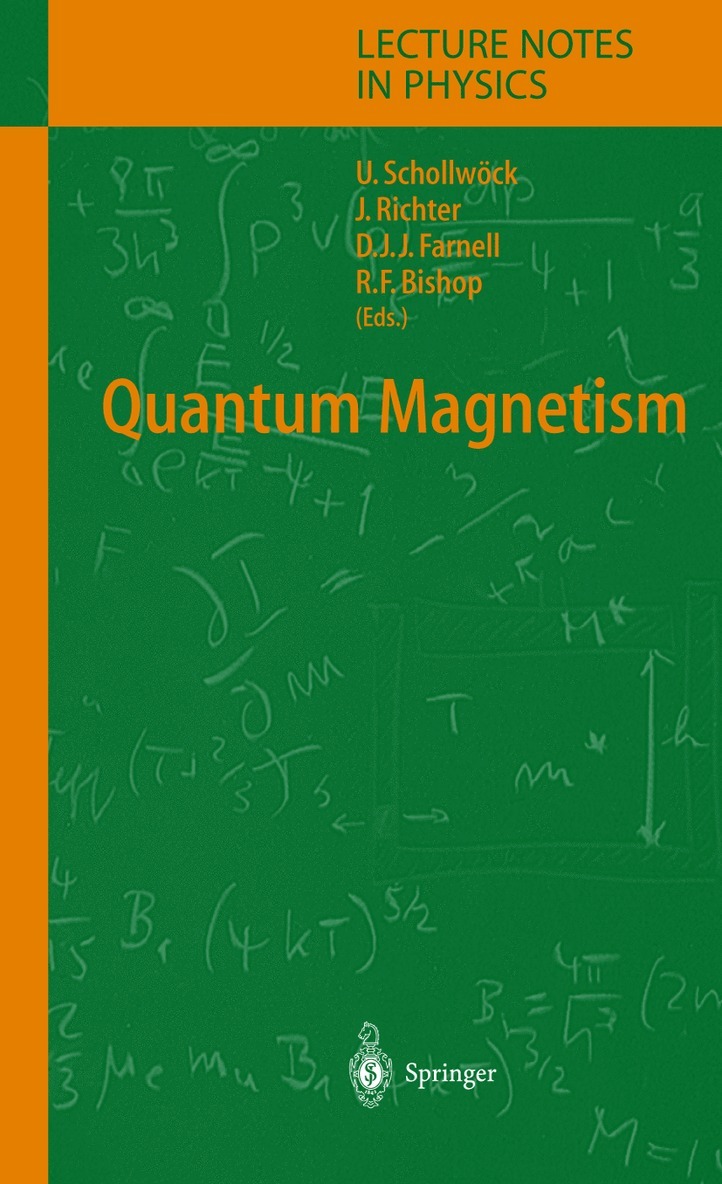 Ulrich Schollwöck, Johannes Richter, Damian J.J. Farnell, Raymond F. Bishop, Damian J. J. Farnell - Quantum Magnetism, Häftad
