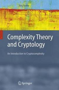 bokomslag Complexity Theory and Cryptology