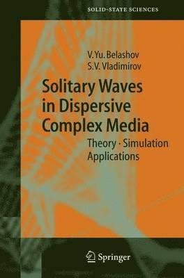 Vasily Y. Belashov, Sergey V. Vladimirov - Solitary Waves in Dispersive Complex Media, Häftad