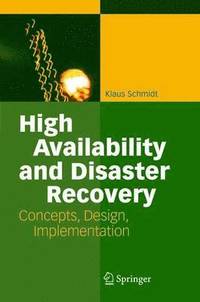 bokomslag High Availability and Disaster Recovery