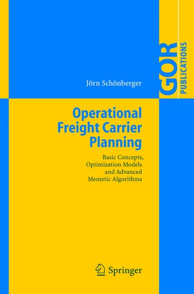 Jörn Schönberger - Operational Freight Carrier Planning, Häftad