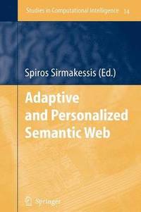 bokomslag Adaptive and Personalized Semantic Web