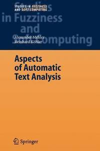 bokomslag Aspects of Automatic Text Analysis