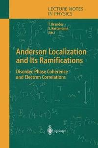 bokomslag Anderson Localization and Its Ramifications