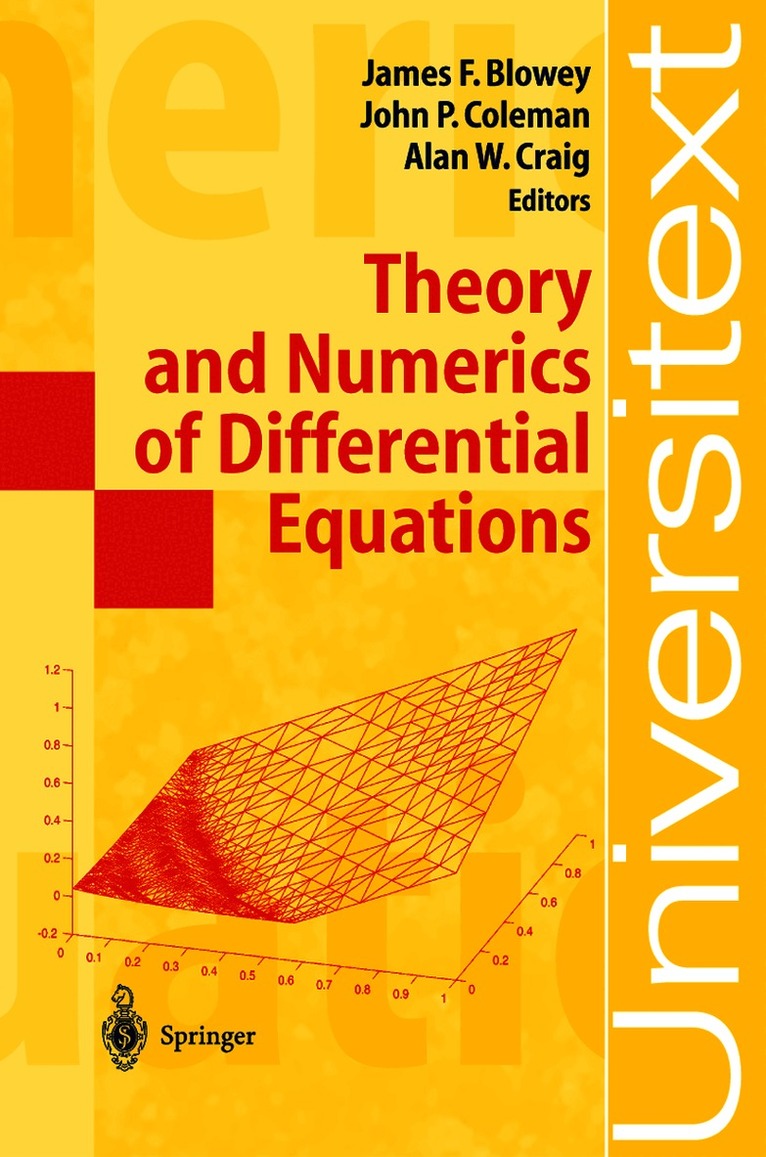Theory and Numerics of Differential Equations