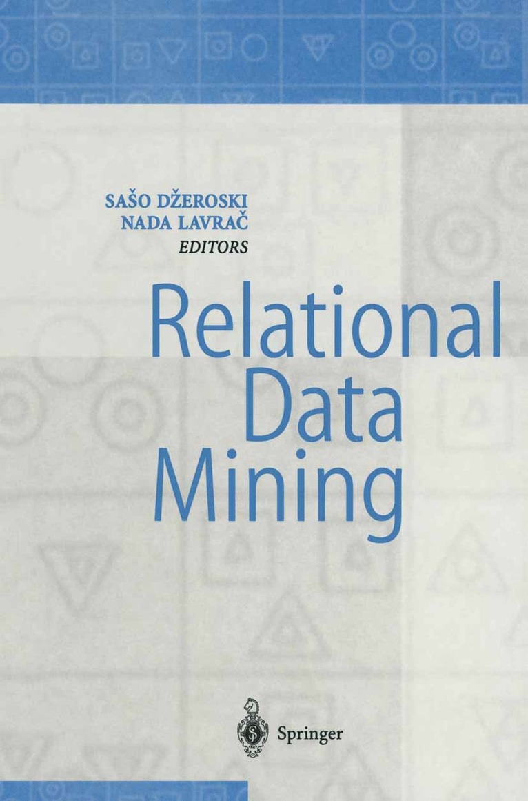 Saso Dzeroski, Nada Lavrač, Nada Lavra&#269;, Nada Lavrac, Nada Lavra¿ - Relational Data Mining, Häftad