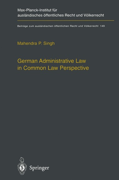 bokomslag German Administrative Law in Common Law Perspective