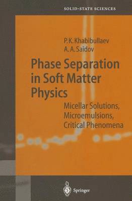 Pulat K. Khabibullaev, Abdulla Saidov - Phase Separation in Soft Matter Physics, Häftad