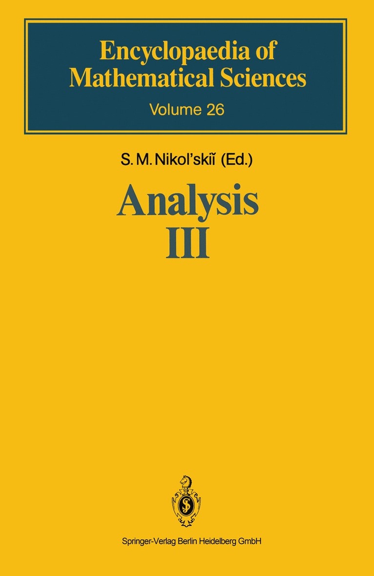 Analysis III