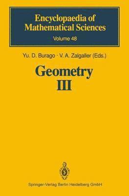 bokomslag Geometry III