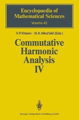 bokomslag Commutative Harmonic Analysis IV