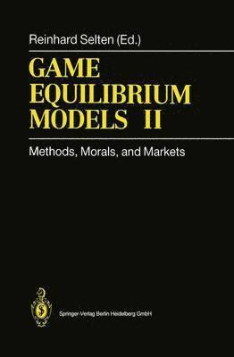 Game Equilibrium Models II 1