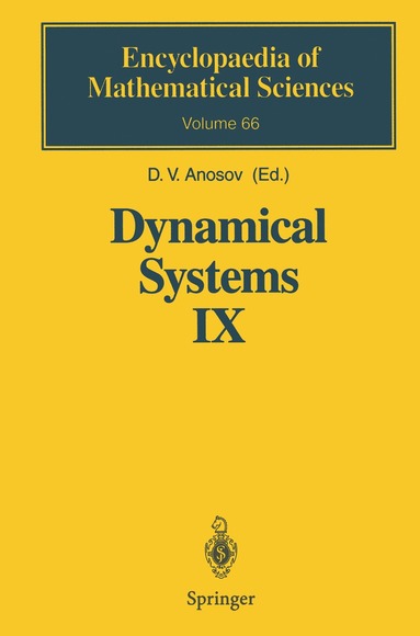 D.V. Anosov - Dynamical Systems IX, Häftad