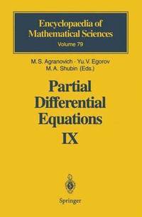 bokomslag Partial Differential Equations IX