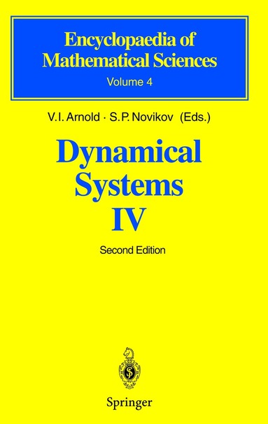 V.I. Arnol'd, S.P. Novikov - Dynamical Systems IV, Häftad