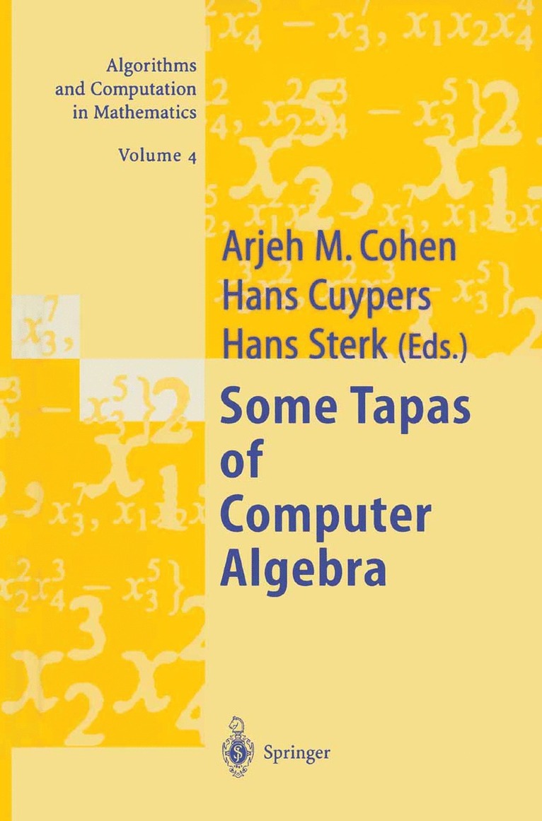 Arjeh M. Cohen, Hans Cuypers, Hans Sterk - Some Tapas of Computer Algebra, Häftad
