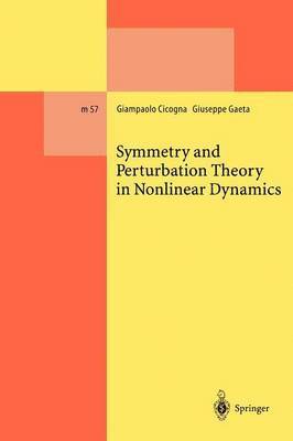 Symmetry and Perturbation Theory in Nonlinear Dynamics 1