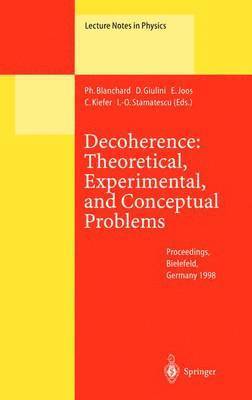 Decoherence: Theoretical, Experimental, and Conceptual Problems 1