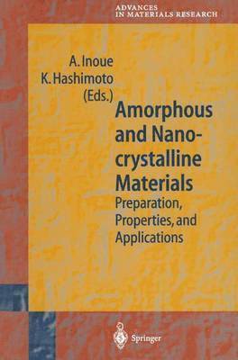 bokomslag Amorphous and Nanocrystalline Materials