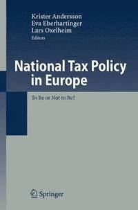 bokomslag National Tax Policy in Europe