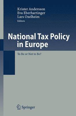 National Tax Policy in Europe 1