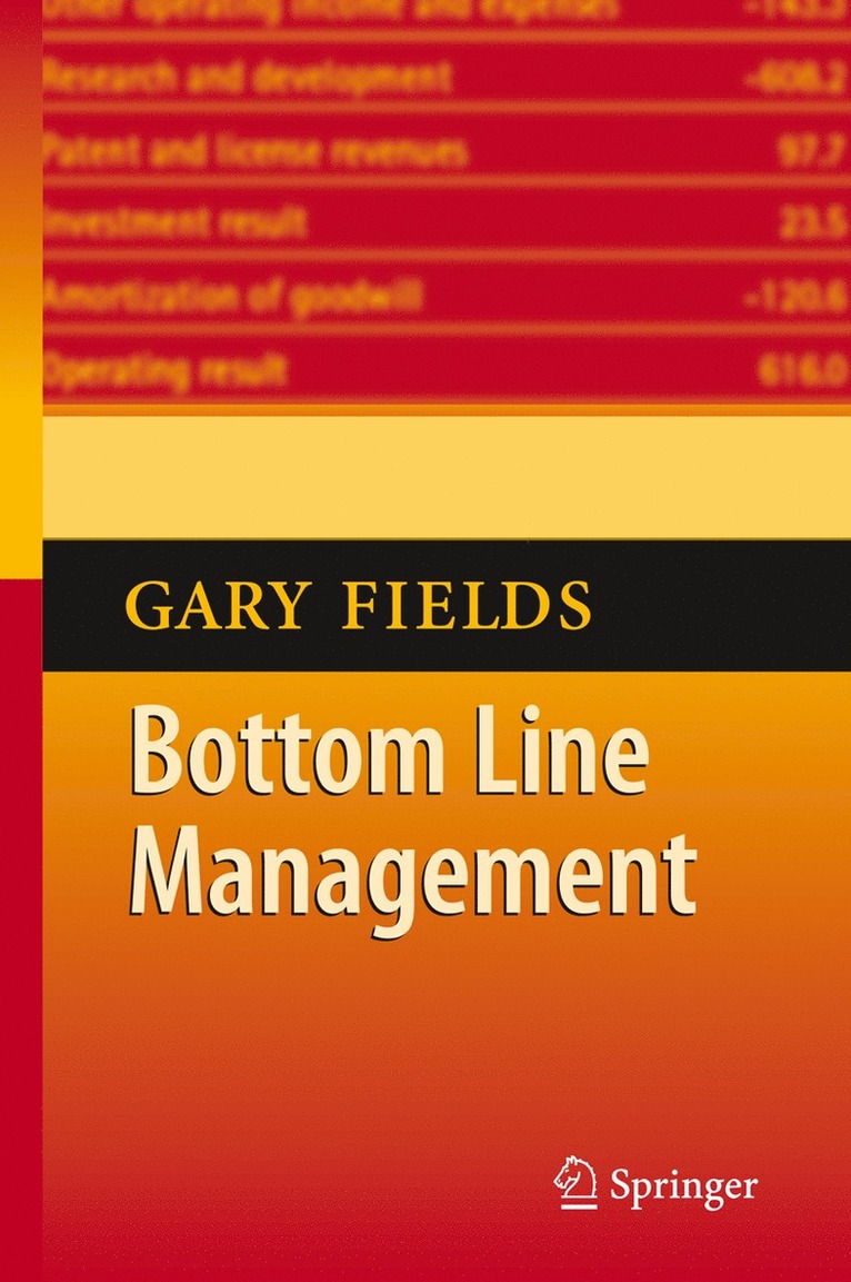 Gary Fields - Bottom Line Management, Häftad