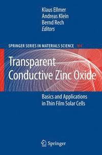 bokomslag Transparent Conductive Zinc Oxide