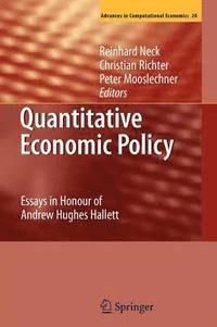 bokomslag Quantitative Economic Policy