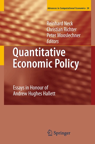 Reinhard Neck, Christian Richter, Peter Mooslechner - Quantitative Economic Policy, Häftad