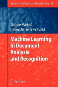 bokomslag Machine Learning in Document Analysis and Recognition