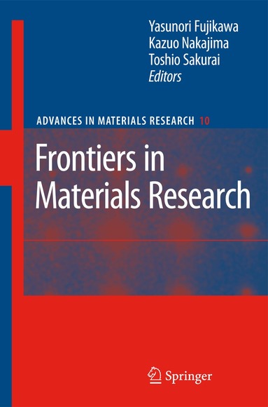 Yasunori Fujikawa, Kazuo Nakajima, Toshio Sakurai - Frontiers in Materials Research, Häftad