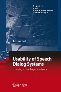 bokomslag Usability of Speech Dialog Systems