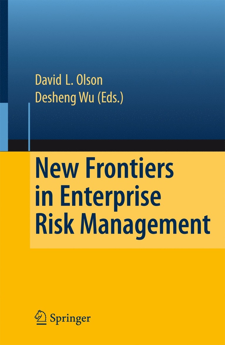 David L. Olson, Desheng Wu - New Frontiers in Enterprise Risk Management, Häftad