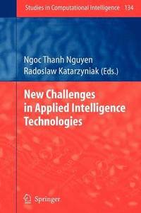 bokomslag New Challenges in Applied Intelligence Technologies