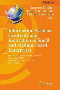 bokomslag Information Systems -- Creativity and Innovation in Small and Medium-Sized Enterprises