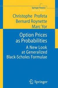 bokomslag Option Prices as Probabilities